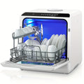 🔥 Portable Countertop Dishwasher — 5 Programs, Drying & Delay, Dual Water Supply, 30L Large Capacity for Small Kitchens
