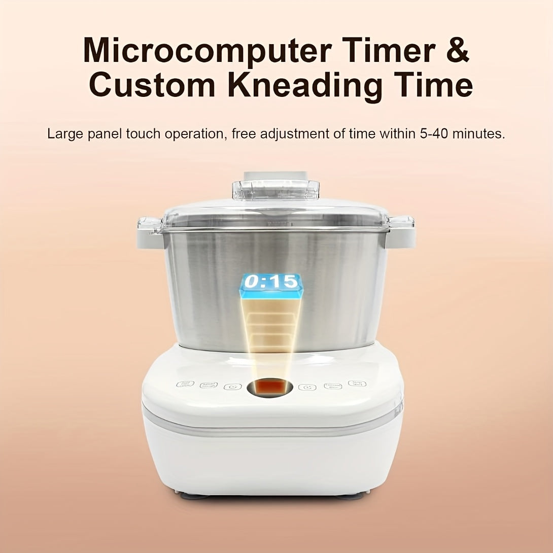 Electric Dough Maker with Proof Function, 5QT/7QT 304 Stainless Steel Hands‑Free Dough Kneader for Bread Dumplings Pizza