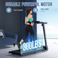 Foldable Electric Treadmill｜3.0HP Quiet Motor 300LBS Weight Capacity, Compact Folding Running Machine for Home Apartment Office Workout