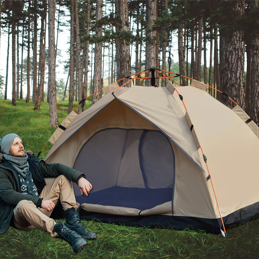 2‑4 Person Automatic Pop‑Up Camping Tent, Quick Setup Waterproof Portable Outdoor Tent with Carry Bag for Hiking Backpacking Picnic