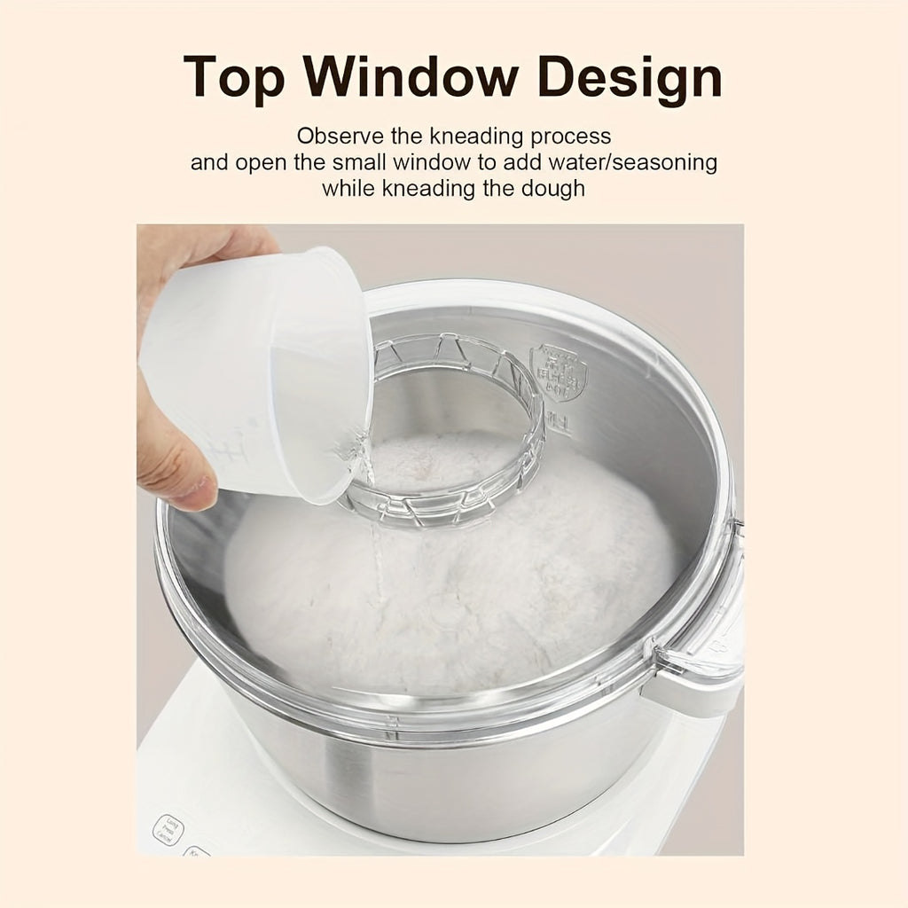 Electric Dough Maker with Proof Function, 5QT/7QT 304 Stainless Steel Hands‑Free Dough Kneader for Bread Dumplings Pizza
