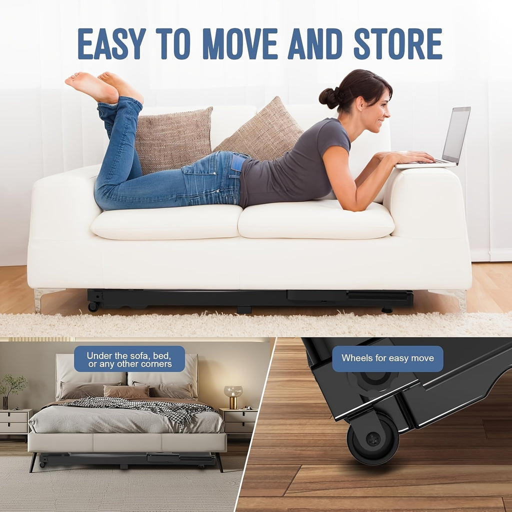 Foldable Electric Treadmill｜3.0HP Quiet Motor 300LBS Weight Capacity, Compact Folding Running Machine for Home Apartment Office Workout