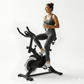 Quiet Belt‑Drive Indoor Stationary Exercise Bike｜280LBS Weight Capacity Adjustable Home Spinning Bike for Cardio Workout