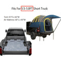 Pickup Truck Bed Tent with Air Mattress, 5.5‑6.5FT Truck Bed Camping Tent with Sun Canopy, PU3000 Waterproof Truck Bed Tent for Camping Travel
