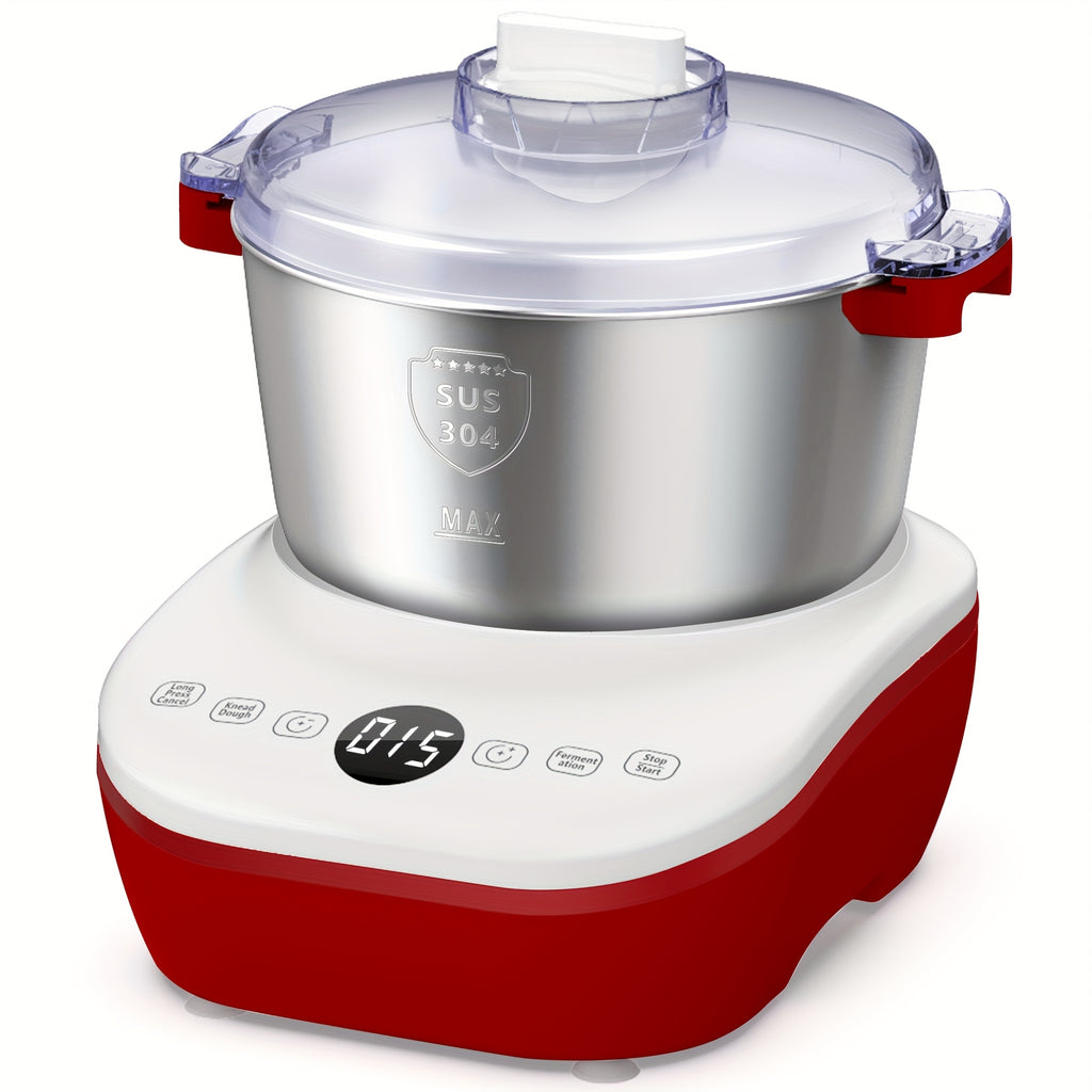 Electric Dough Maker with Proof Function, 5QT/7QT 304 Stainless Steel Hands‑Free Dough Kneader for Bread Dumplings Pizza
