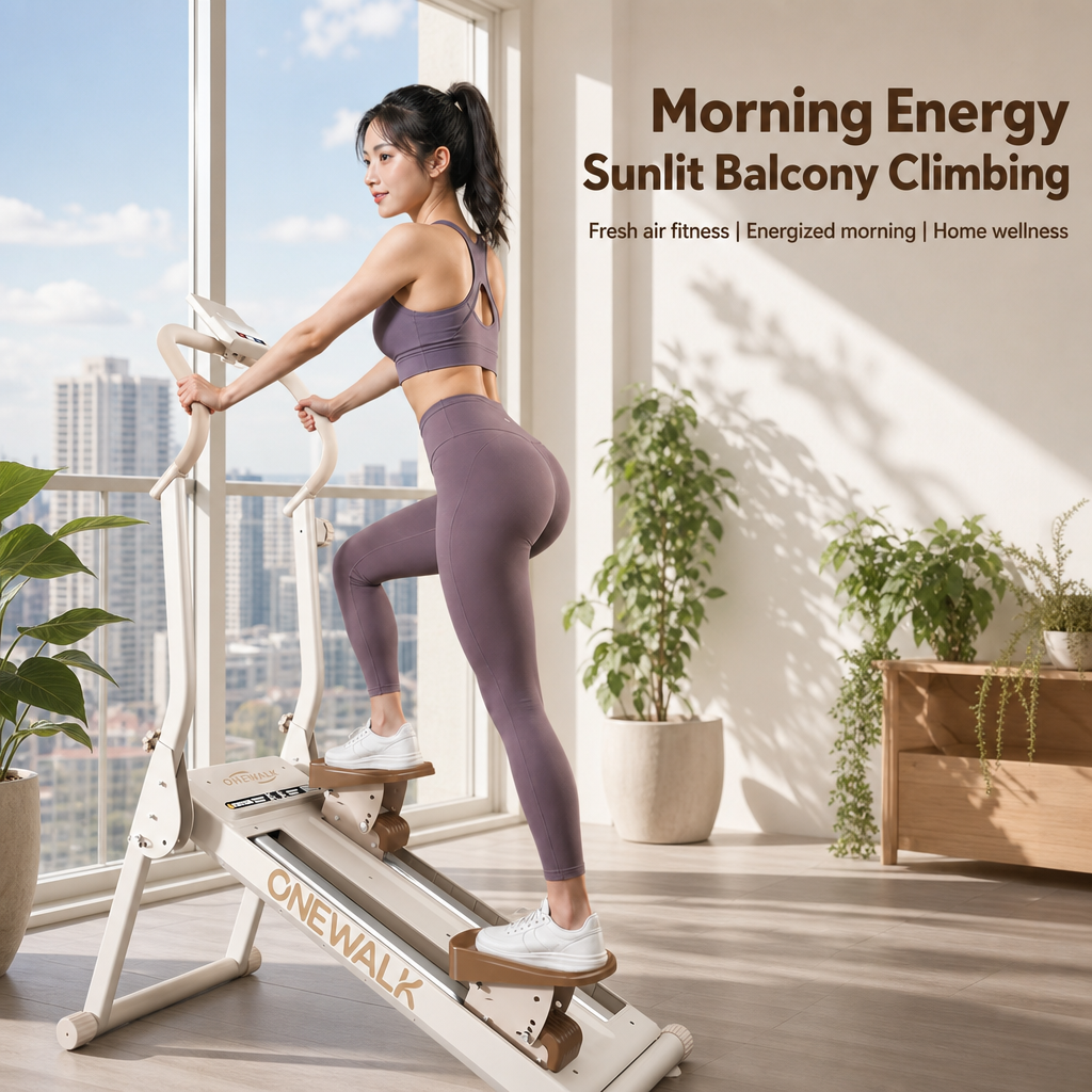 Foldable Magnetic Resistance Home Climber Stepper, Ultra‑Quiet Vertical Stair Climber Exercise Machine with LCD Monitor & Transport Wheels for Full‑Body Cardio Workout