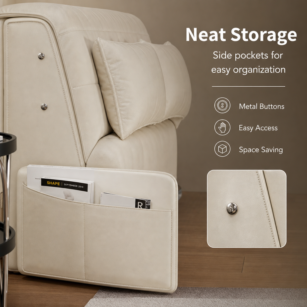 3‑Mode Convertible Folding Sofa Bed, Multi‑Function Sleeper Sofa with Side Storage Pockets & Silent Wheels, High‑Density Cushion Sofa Bed for Small Apartment Guest Room