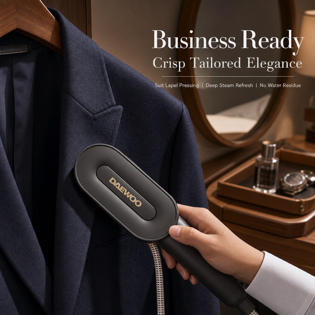 Luxury Molecular Steam Garment Steamer, Smart Multi‑Mode Clothes Iron with Integrated Storage Base, Dry & Wet Ironing for Silk Wool Suit Cotton Fabrics