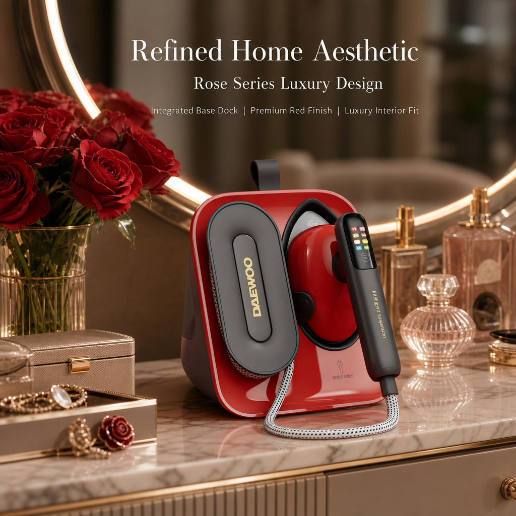 Luxury Molecular Steam Garment Steamer, Smart Multi‑Mode Clothes Iron with Integrated Storage Base, Dry & Wet Ironing for Silk Wool Suit Cotton Fabrics