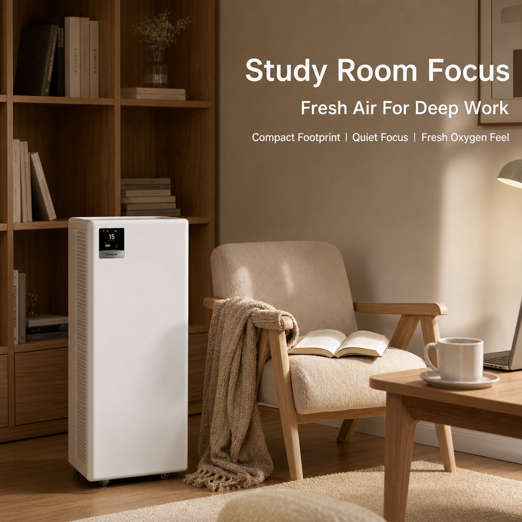 T2Pro Pro‑Grade Home Air Purifier, 99.9% Formaldehyde & Odor Elimination, Silent Sleep Mode Smart Monitor Air Purifier for Bedroom, Pet House & New Renovation
