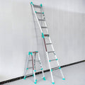 Multi‑Purpose Aluminum Folding Ladder｜Heavy‑Duty Transformable A‑Frame Portable Step Ladder for Home DIY & Construction Work