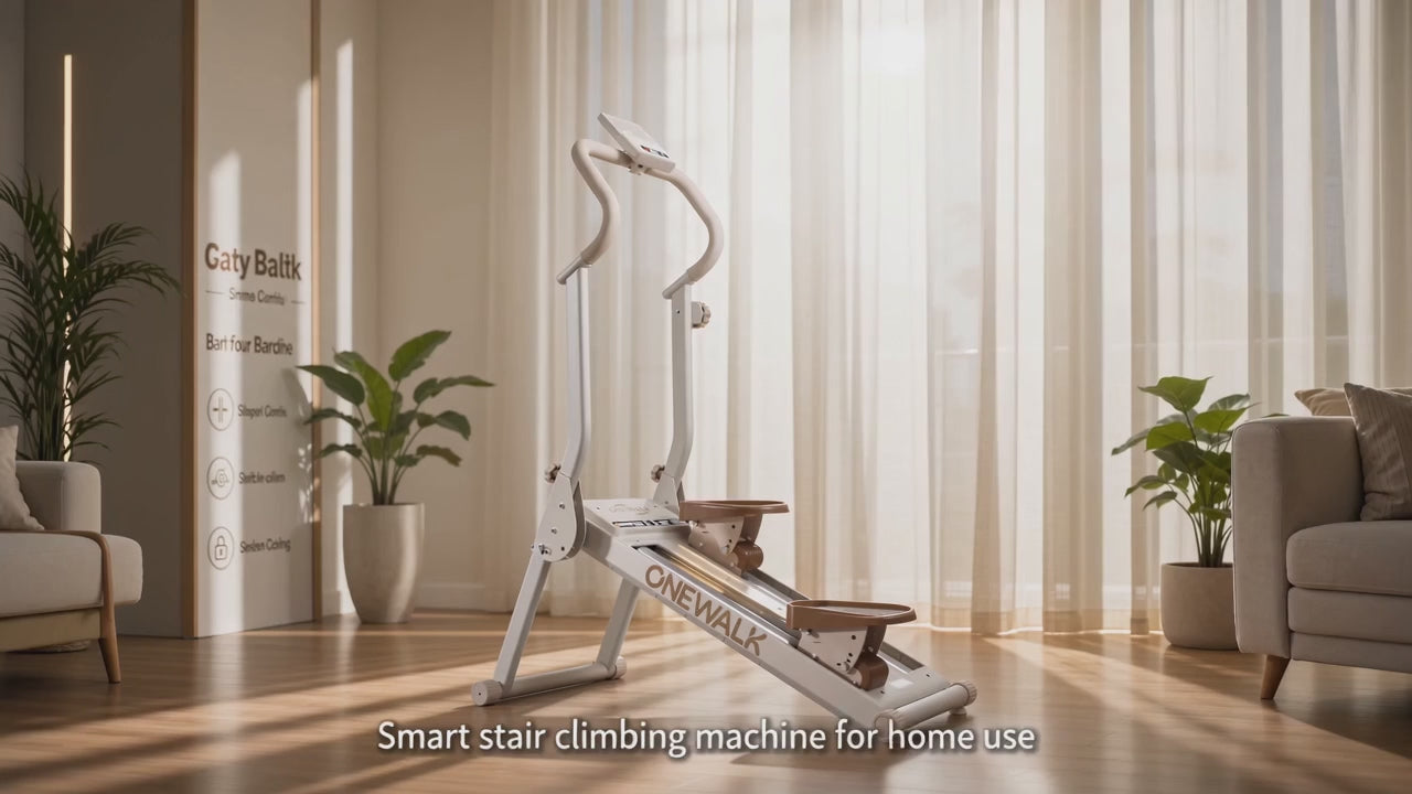 Foldable Magnetic Resistance Home Climber Stepper, Ultra‑Quiet Vertical Stair Climber Exercise Machine with LCD Monitor & Transport Wheels for Full‑Body Cardio Workout