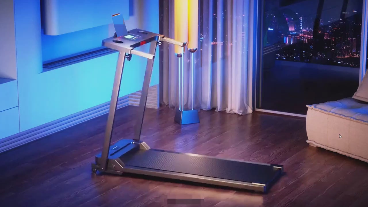 Foldable Electric Treadmill｜3.0HP Quiet Motor 300LBS Weight Capacity, Compact Folding Running Machine for Home Apartment Office Workout